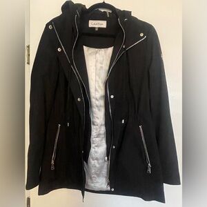 Calvin Klein Black Jacket with Silver Accents